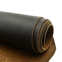 Cuir de vache naturel, cuir de vachette véritable de couleur crazy horse pour les travaux d'aiguille, bonne qualité, plusieurs tailles disponibles, disponibles en marron
