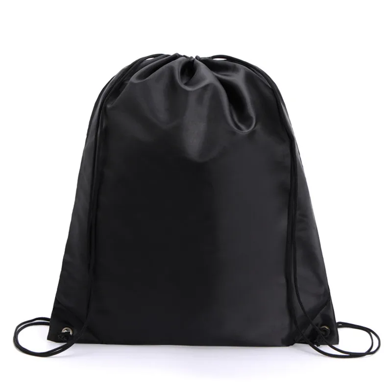 Free Shipping Nylon Pure Black Color Soft Backpacks Storage Bag for ...