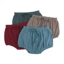 Новое платье для маленьких девочек; шорты из хлопчатобуманой ткани "канифас" комплект модной детской летней одежды, комплект из чистого цвета Одежда для малышей милые детские шорты