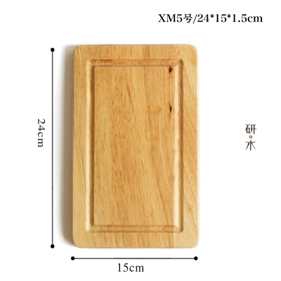 Разделочные доски из натурального дерева, креативные антибактериальные Резиновые Деревянные Разделочные Блоки, экологически чистые поднос для фруктов ручной работы, тарелка для детского питания - Цвет: XM5