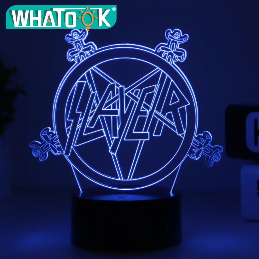 

Slayer Lamp 3D Visual Led Night Light Luminaire with Touch Sensor Button Lava Lampe Atmosphere Deco Lampada as Baby Kid Sleeping