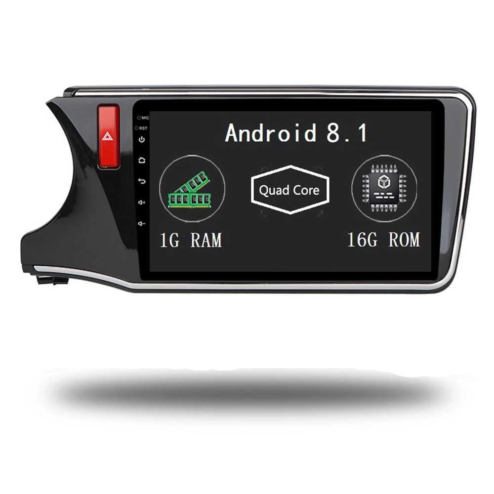 Discount Android 8.1 Car GPS Navigation For Honda City Greiz Gienia 2015-2018 Support Stereo Audio Radio Video Bluetooth 3