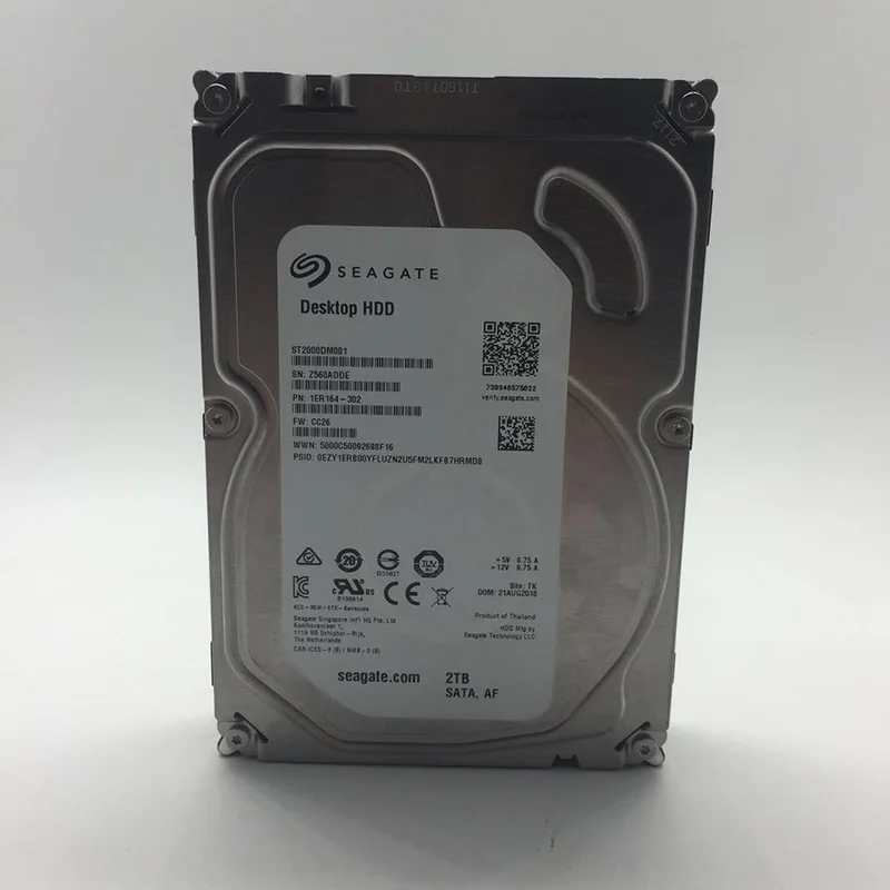  Nuevo Seagate ST2000DM001 2 TB capacidad 35 pulgadas SATA 30 HDD interno 64 MB caché 7200 RPM disco