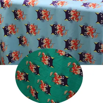 

LEO&LIN Digital Printing Spring outer clothing style clothes small fox 3519 cloth fabric patchwork (1 meter)