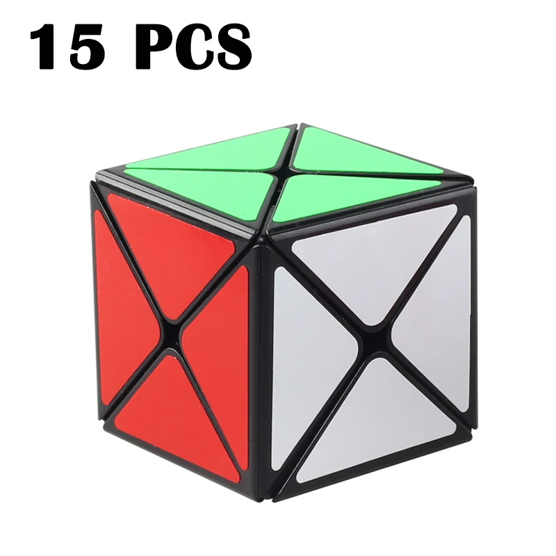 

15PCS ShengShou 73mm Eight axis Magic cube Smooth Strange-shape Cubo magico Black Neo Cube Colorful sticker Puzzle cube Toys