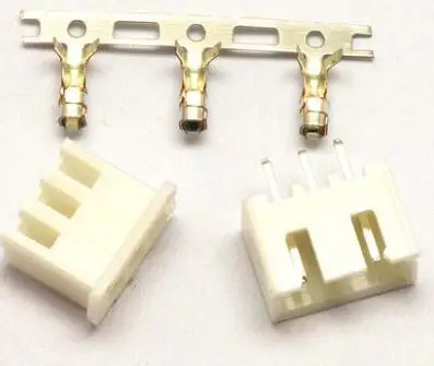 100 stücke 3 Pin Stecker führt Heade 2,54mm XH-3P Kit