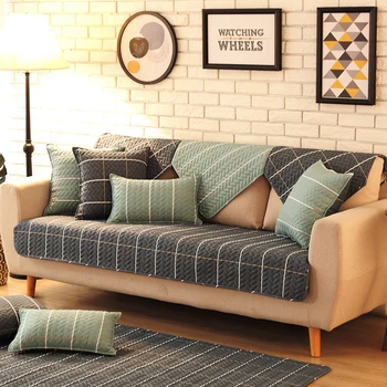 

Cotton Slipcover Non-slip Sofa Cover Sofa Towel Dirt-proof Sofa Protector Pet Dog Cushion Mat Sofa Covers for Living Room