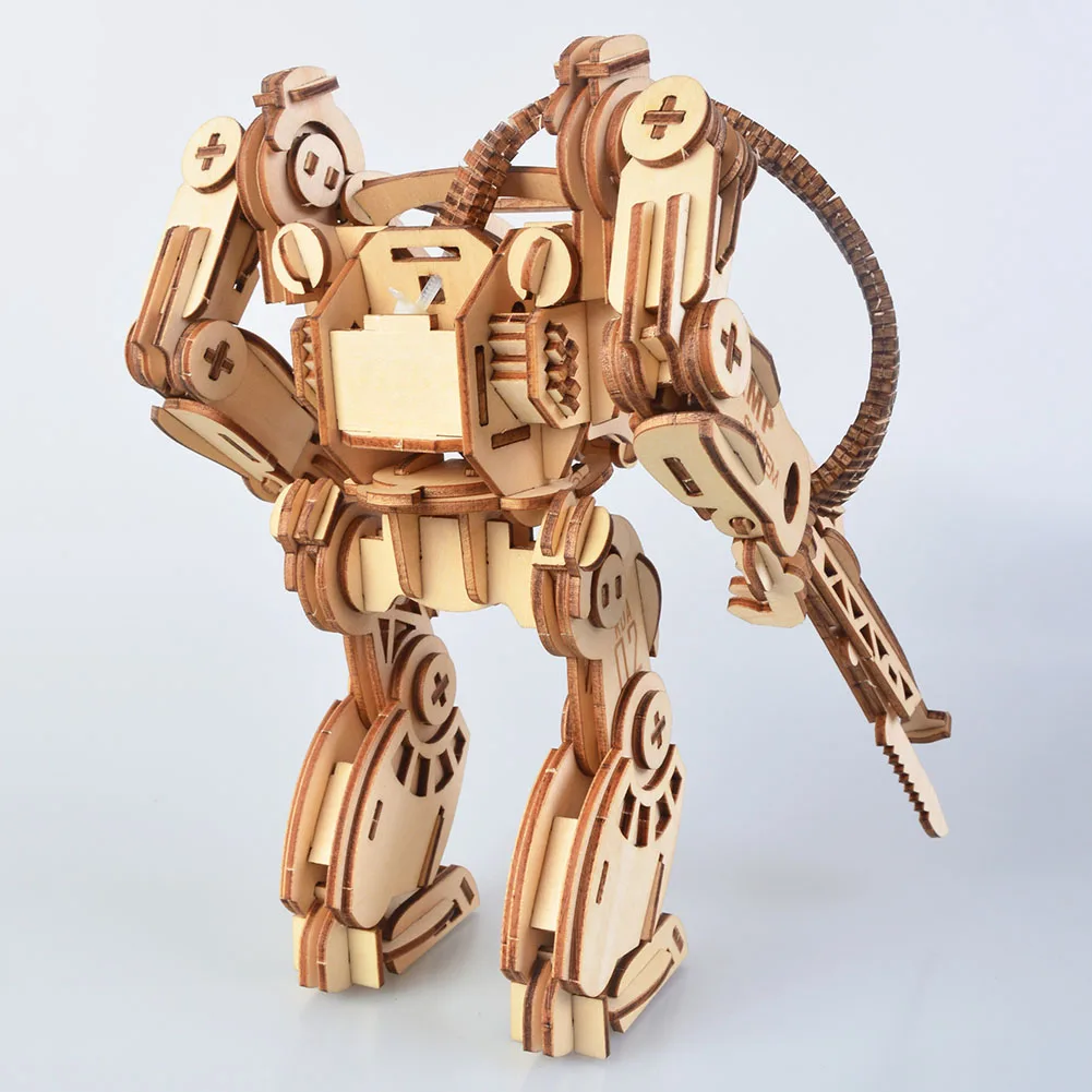 3 D мультяшный деревянный пазл Самосборная игрушка детский подарок набор для