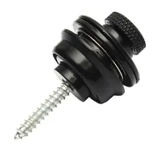 Замок для гитарного ремня хромированная кнопка Straplock для всех акустических электрических бас гитарных ремней легко фиксируется и снимается винт