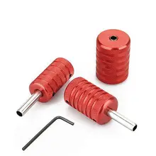 3pcs/set Tattoo Aluminum Alloy Grips 25 30 35mm Red for Tattoo Machine Gun Kits Tattoo Supplies