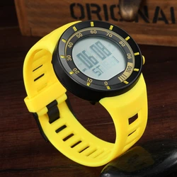 Ohsen Fashion Women Sports Watches Waterproof Ladies Jelly LED Digital Wristwatch Yellow Swimming Diving Hand Clock Montre Femme