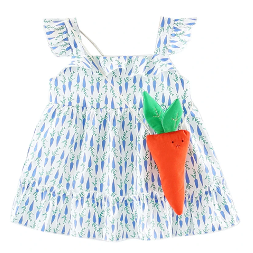 Toddler Kids Baby Girls Sleeveless Fruits Clothes Party Princess