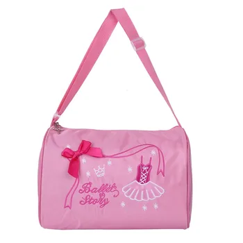 

Ballet Bags Children Practicing Dance bag ballerina girls hand Shoulder Bag Pink with Zipper Duffel Fashion Girl's dancing bag