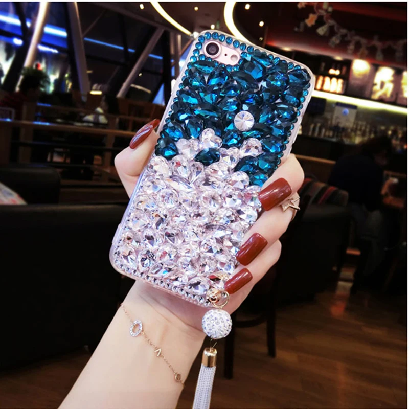 

For iPhone 7 8 5 5s SE 6 6s X Plus XR Case Fashion Luxury Diamond Bling Transparent Soft Silicone Cover For iPhone XS MAX Case