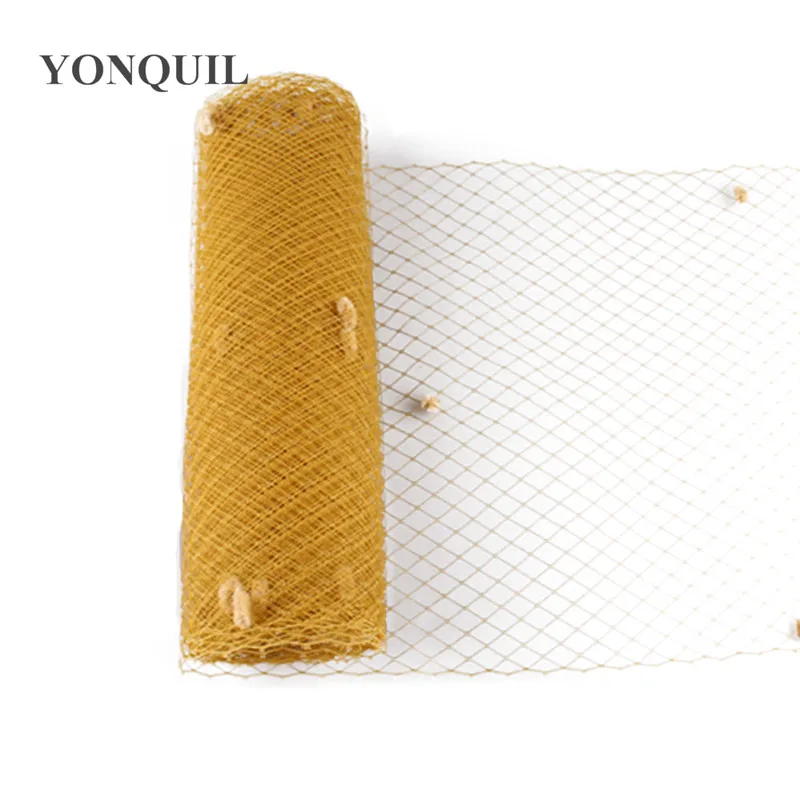 misture náilon dot birdcage véus fascinador véu