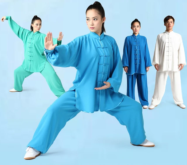 Buy unisex 6colors top quality tai chi clothing sets