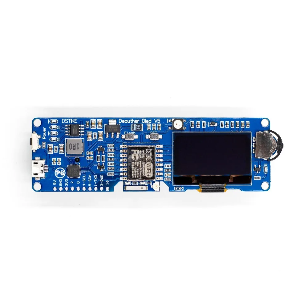 DSTIKE WiFi Deauther OLED V5 WiFi атака/контроль/Тест Инструмент ESP8266 1,3 OLED 8 дБ антенна 18650 зарядное устройство