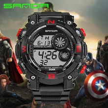 Мужские часы SANDA, цифровые часы, мужские уличные спортивные часы для восхождения, пешего туризма, светодиодные спортивные часы, Montre Homme Relogio masculino