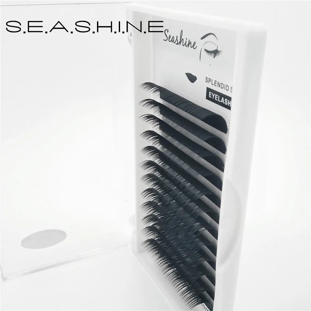 

Seashine 1 tray,15mm 0.20 J/B/C/D/L ,12 lines/tray,Mink eyelash extension,False eyelashes,Individual eyelashes Free Shipping