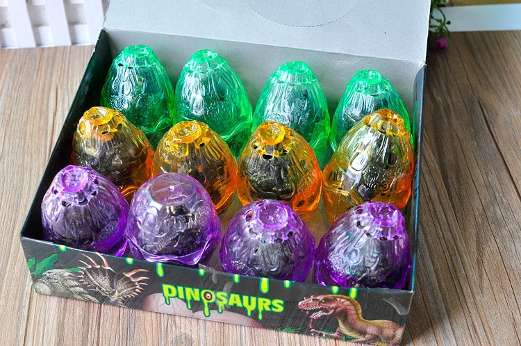 

[Best] 12pcs/set Jurassic world Hatch the colorful dinosaur egg and 12 kinds of dinosaurs Figures T-Rex model baby toy gift