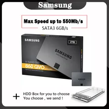 Твердотельный накопитель SAMSUNG 860 QVO SSD 1 ТБ 2 ТБ 4 ТБ HD SSD жесткий диск 2,5 Внутренний твердотельный жесткий диск HDD жесткий диск SATA 3 для ноутбука, настольного компьютера