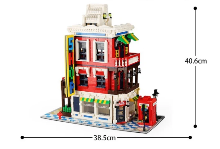 2332pcs corner store mini blocks Architecture Building Block Toys Diamond Blocks Diy Building educational blocks toys