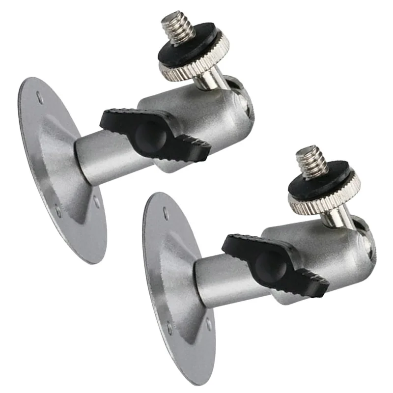 

2 Pcs/Set Wall Mounted Security Swivel Bracket Stand for CCTV Camera Surveillance Device LCC77