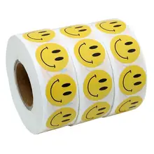 Смайлик рулон стикер учительский ребенок специальное украшение стикер с рисунком из мультфильма смайлик лицо рулон стикеров оконная пленка