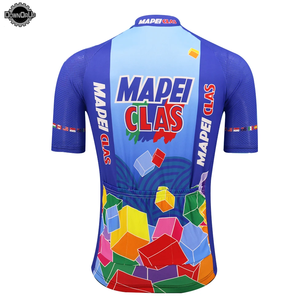 mapei clas Велоспорт Джерси для мужчин с коротким рукавом ropa ciclismo Велосипед Одежда mtb Джерси велосипедная одежда Maillot одежда для велосипедистов