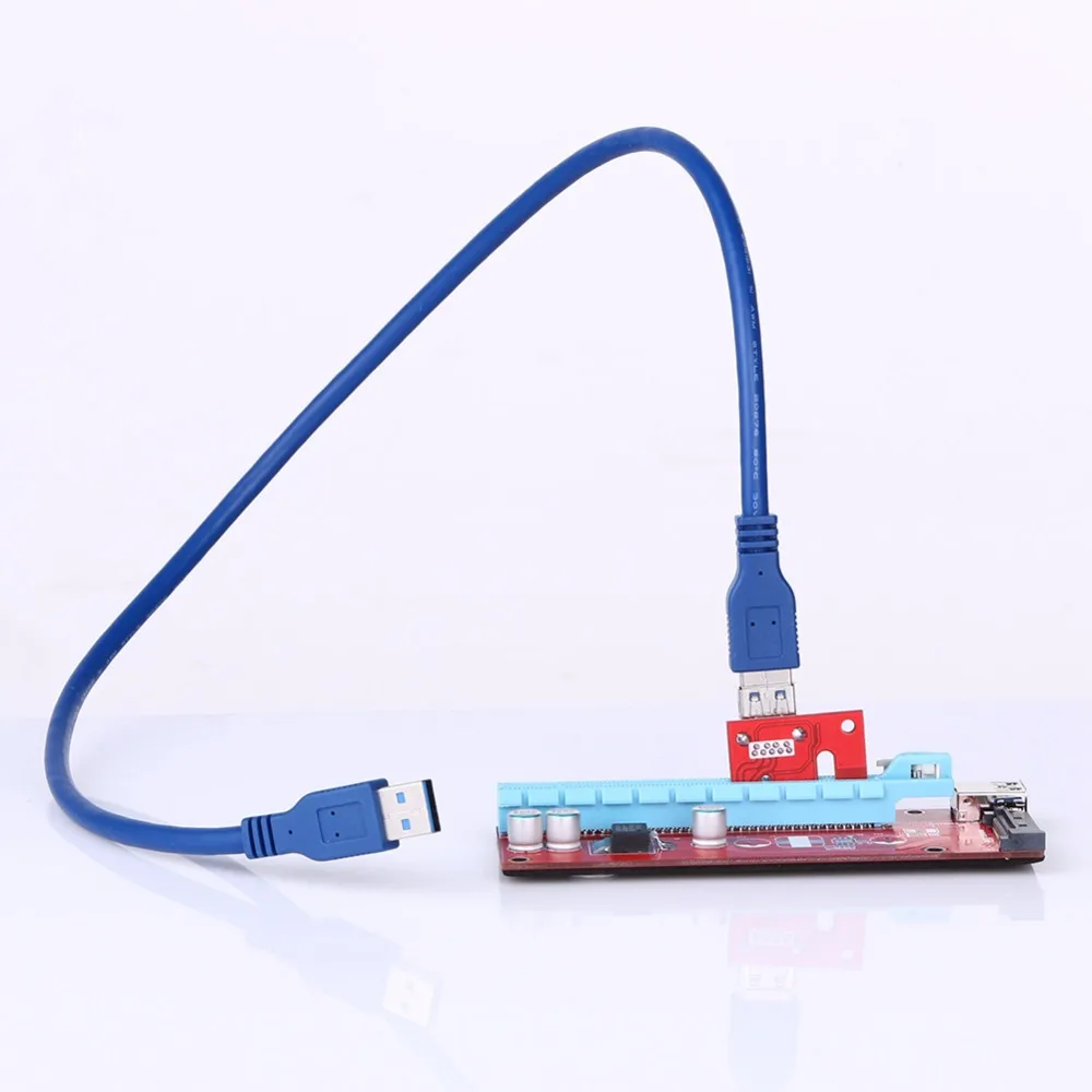 USB 3 0 PCI E Express 1x to16x расширитель переходника карты адаптер с 60 см удлинитель Кабель