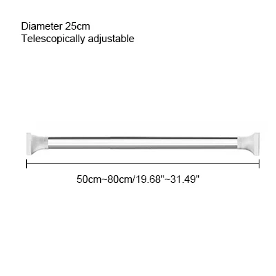 Регулируемые вешалки для одежды из нержавеющей стали, высокопрочные сушилки для одежды, сушилки для одежды, держатель для хранения - Цвет: 50-80cm
