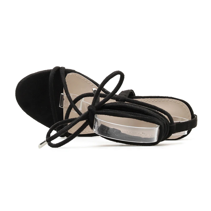 Новые открытые женские босоножки с ремешком на щиколотке черные туфли-лодочки на шнуровке с открытым носком вечерние босоножки на высоком квадратном каблуке с перекрестной шнуровкой Размеры 35-42