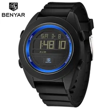 Benyar светодиодные цифровые часы, мужские водонепроницаемые спортивные часы для улицы, мужские военные часы, мужские часы, мужские наручные часы, relojes hombre horloge