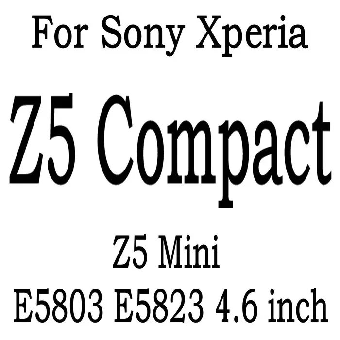 9H защита экрана из закаленного стекла для sony Xperia Z Z1 Z2 Z3 Z4 Z4V Z5 Premium Compact MINI E3 E4 E4G E5 стеклянная пленка - Цвет: For Xperia Z5MINI