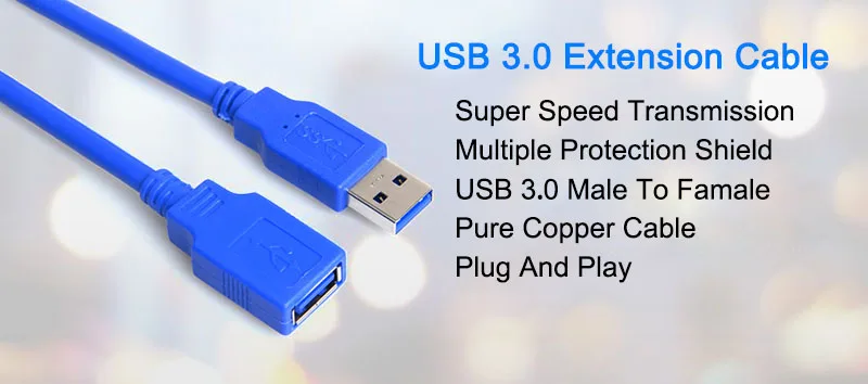 EGRINCY USB3.0 кабель-удлинитель USB 3,0 кабель Мужской к женскому Синхронизация данных быстрая скорость шнур разъем для ноутбука настольный компьютер, принтер жесткий диск