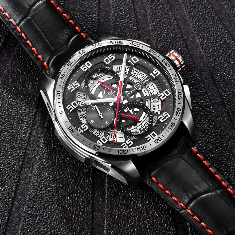 Relogio Masculino мужские роскошные брендовые многофункциональные спортивные часы Pagani с хронографом 30 м, военные кварцевые часы