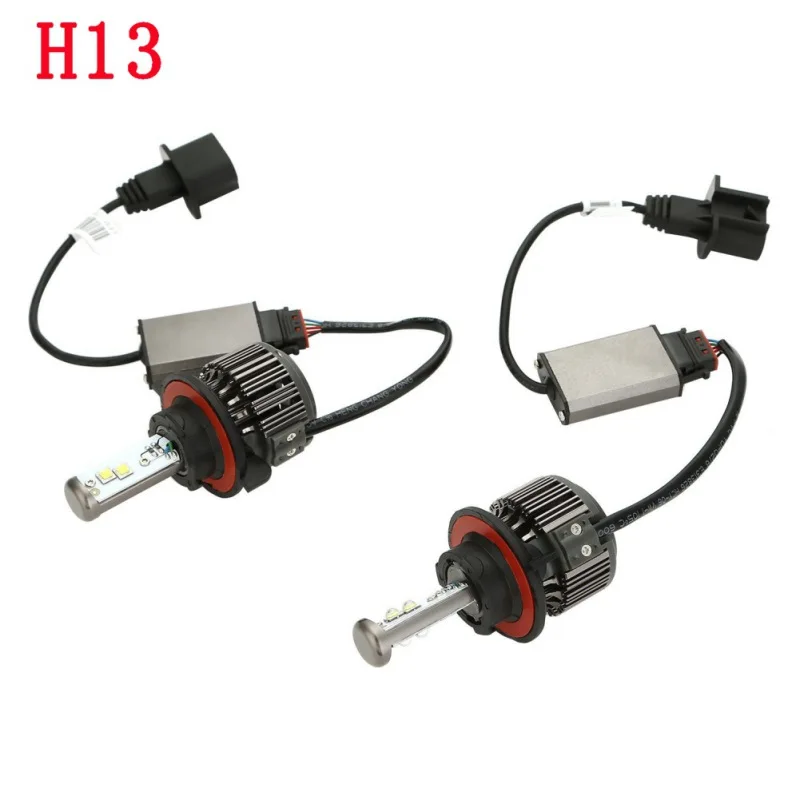 1 пара автомобиля HeadlightH1 H3 H4 H7 H13 880 9004 HB5 80 Вт 6000 К светодиодный лампы Авто внешний свет K7 автомобильных фар источник света