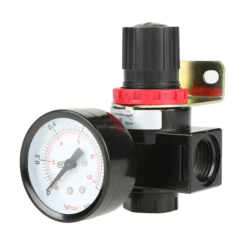 

1pc Air Regulating Valve BR4000 G1/2 Reducing Valve Control Compressor Pressure Regulating Regulator Valve With Gauge Meter