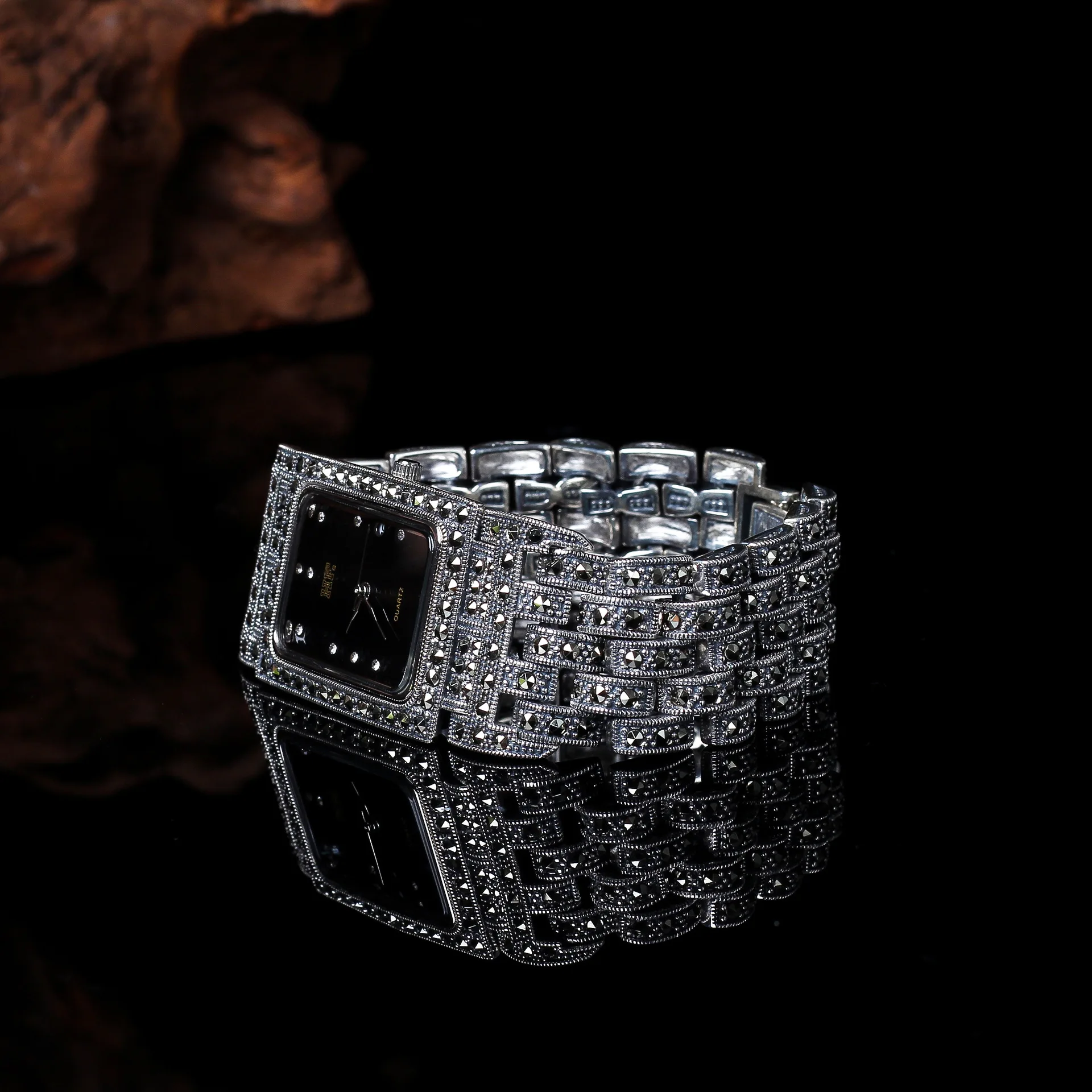 S925 украшения из чистого серебра деликатность тайский серебряный браслет часы как для мужчин, так и для женщин