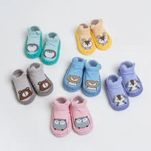 Новинка года; милые носки с рисунками животных для малышей; нескользящие носки для малышей