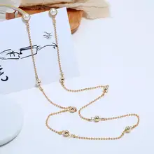 Европа и США новые модные серьги-гвоздики ожерелье на длинной цепочке, в стиле «хип-хоп» accessories2