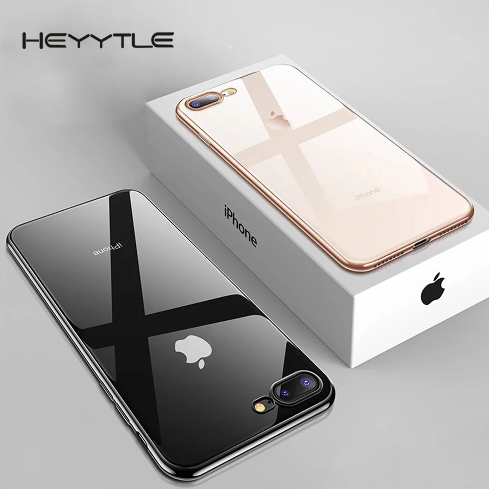 Heyytle прозрачные чехлы для iPhone X XS Max XR 8 7 6 Plus чехол с покрытием ультратонкий