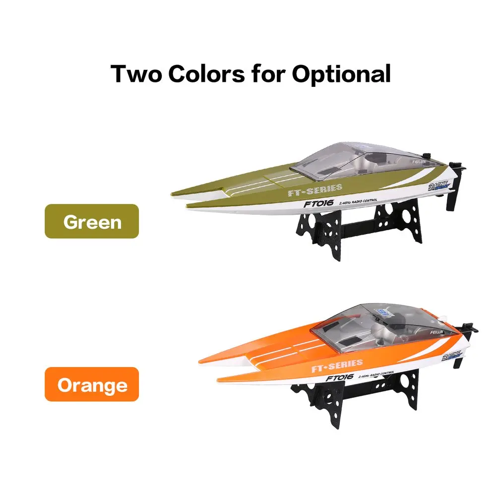 

Feilun FT016 RC Boat 30km/h High Speed Racing Boat Remote Control Flipped Water Cooling Speedboat Electric Toy Xams Gift for Kid