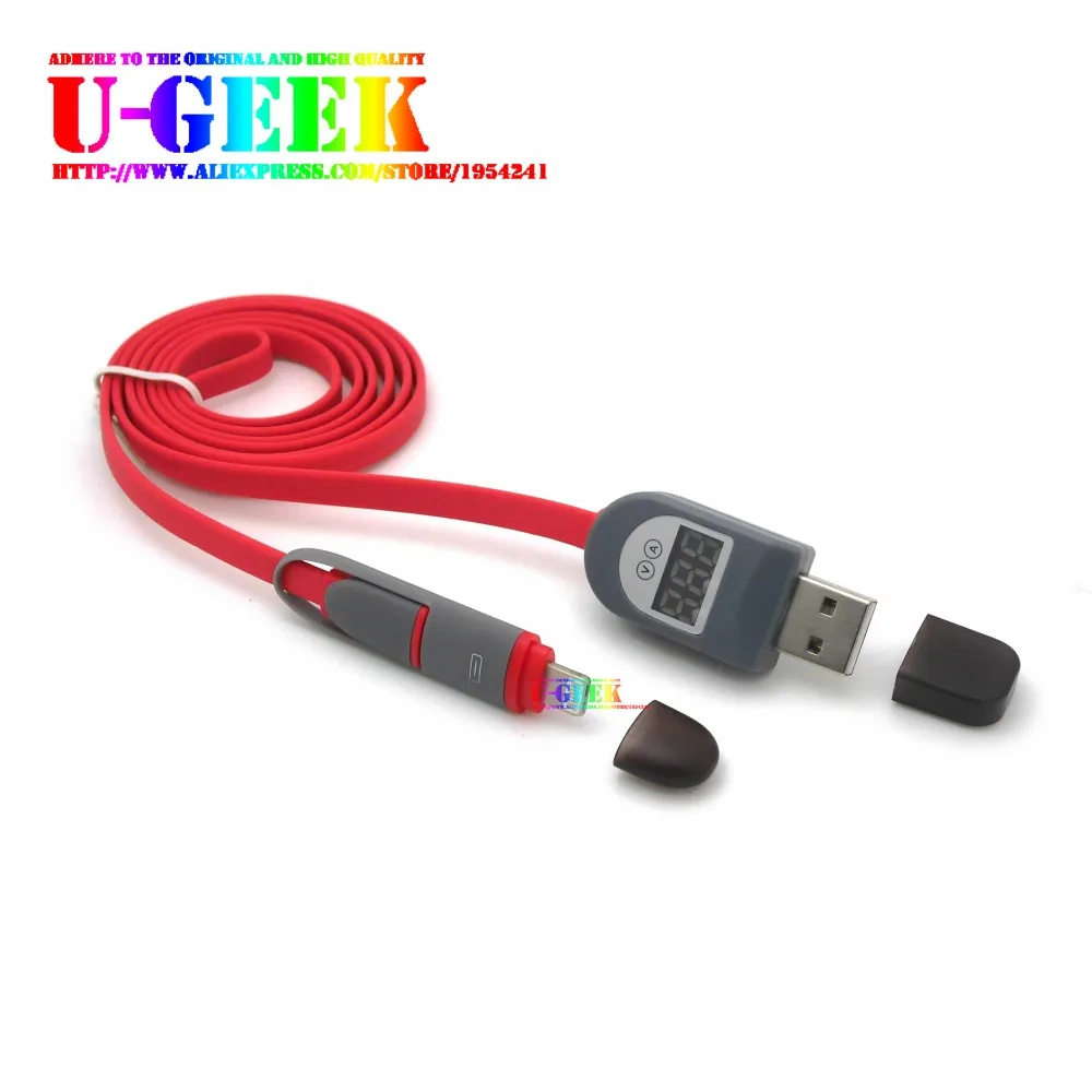 

High Quality! Smart USB Data&Charging Cable Display Voltage and Current For Phone and Raspberry Pi 3 Model B 2B B+ A+ B Zero