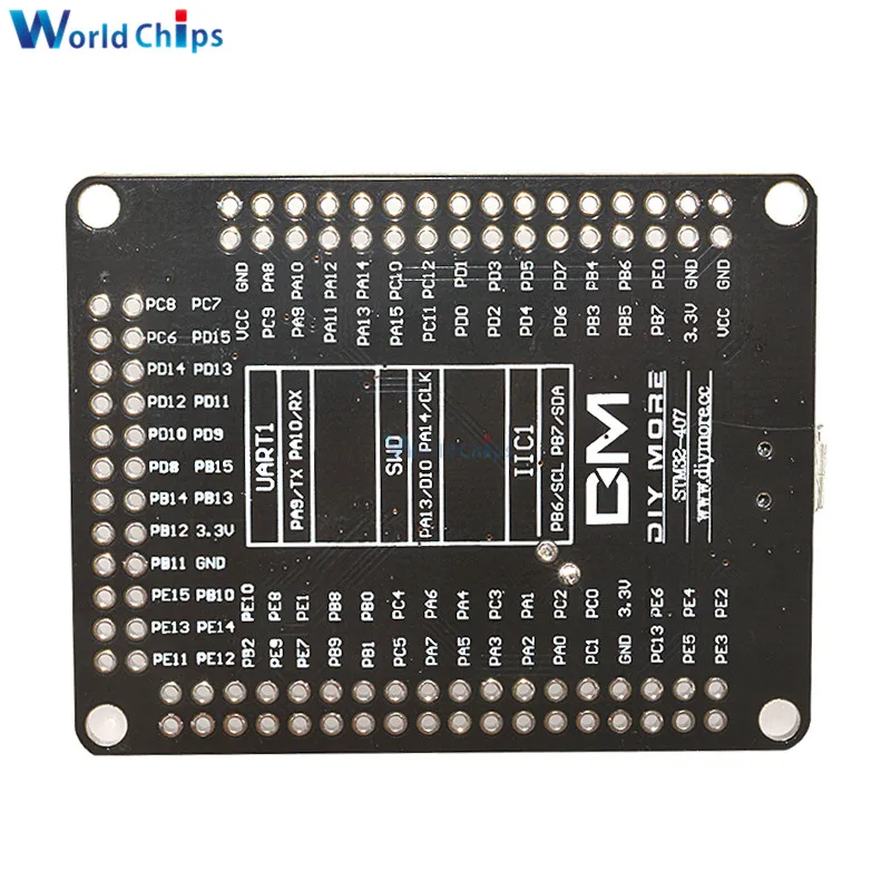 STM32F407VGT6 обнаружения ARM Cortex-M4 32 бит MCU ядро процессор с FPU ядро развития коммутационная плата Micro USB diy Электронный комплект