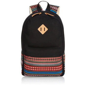 

Ladies Vintage Canvas Backpack Retro Vintage backpack for University Backpack for Teenage Girls Black