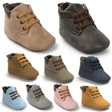 2019 Autumn PU suede Leather Baby moccasins Shoes infant anti slip first walker for newborn boys