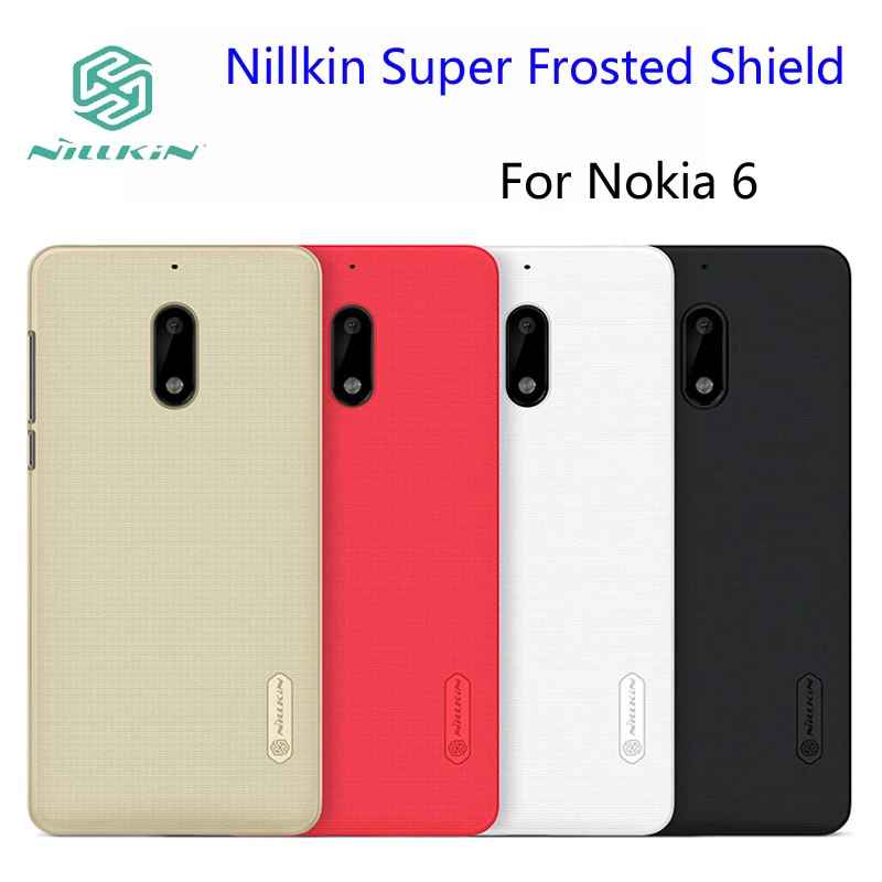 10 шт. Для Nokia 6 Case Nillkin Супер Матовый Экран Обложка 5.5 дюймов Телефон Дела И