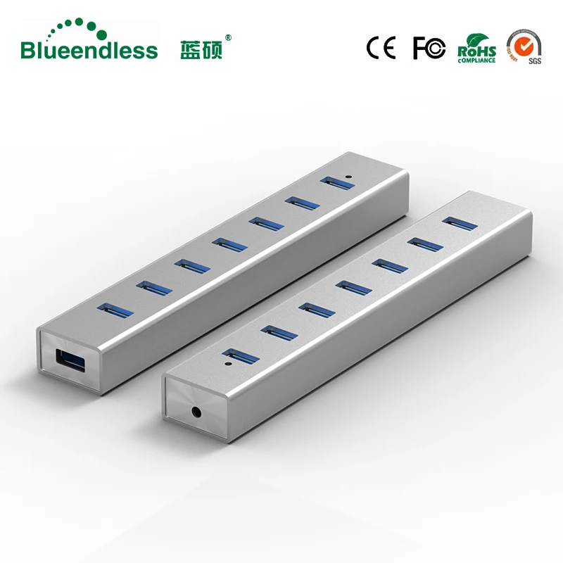 5 Гбит/с высокоскоростной 7 портов USB 3 0 концентратор с переключателем вкл/выкл usb