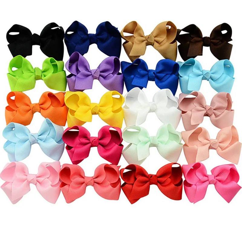 1 шт. 3'hair лук Grosgrain лента для волос банты аксессуары с зажимом многослойный бант украшения для волос шпильки R